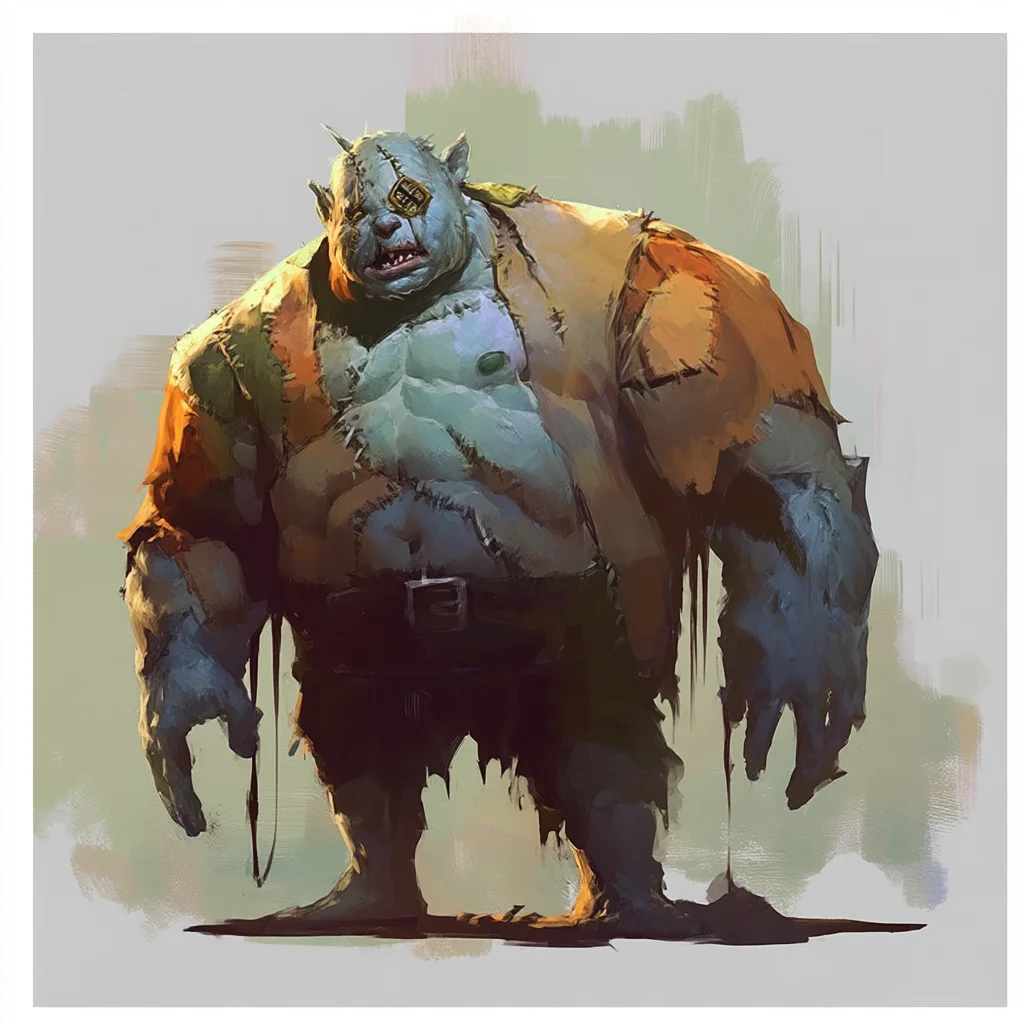 Colosse Zombie Rappiece - Monstre Standard Daggerheart SRD Tier 1 | Bestiaire JDR
